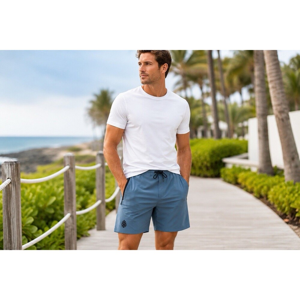 Stio CFS Light Blue Board Shorts Men's 36 10 Inseam